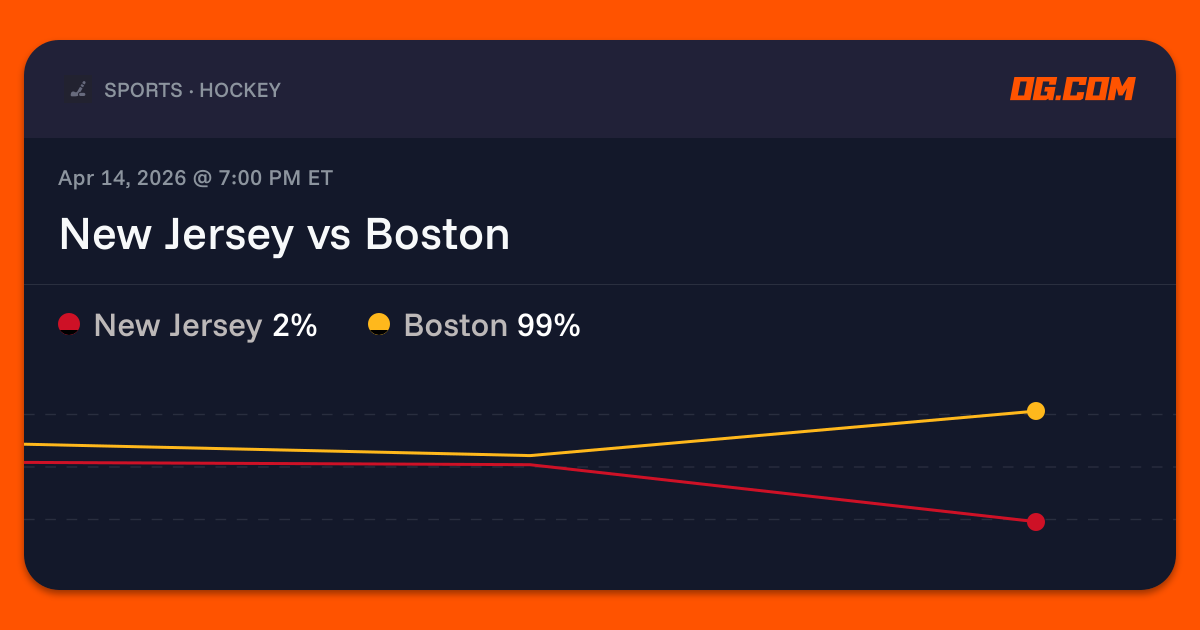 New Jersey vs Boston Prediction & Odds - Hockey | OG