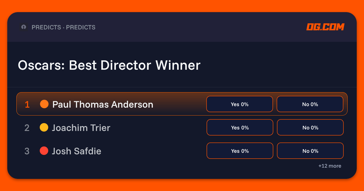 Oscars: Best Director Winner Prediction & Odds - Culture | OG